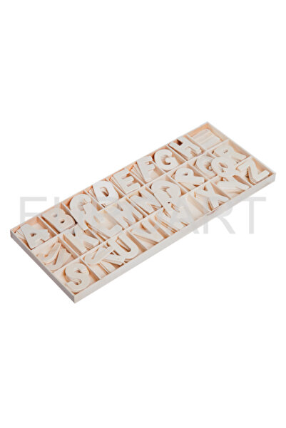 decotoys Alfabet natur 156 /set