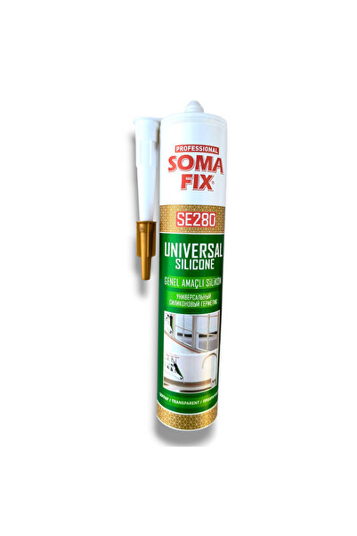 Somafix Universal silicone SE280, white, 280 g, general sealant for windows, ...