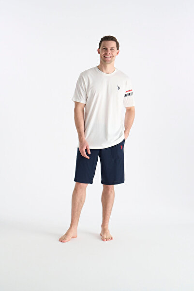U.S. Polo Assn. 26Y Men's Ecru Shorts Set