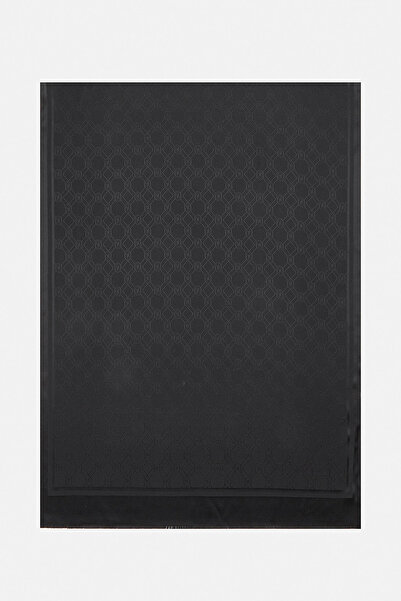 Vakko Jakarlı İpek Şal - Yeni Hologram - Koyu Antrasit