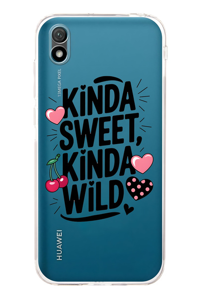 FLAMENKO حافظة هاتف شفافة متوافقة مع هاتف هواوي Y5 2019 بنمط Kinda Sweet Kind...