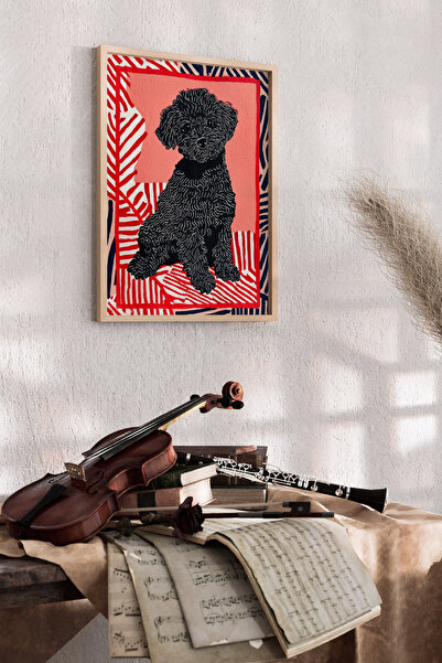 Artiera Κοραλί ζωγραφισμένο στο χέρι σκυλάκι κανίς, δώρο για τη γιορτή της μη...