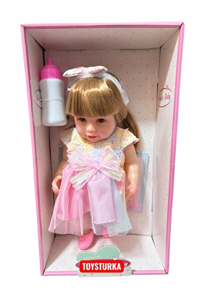 TOYSTURKA 30 Cm Gerçekçi Yenidoğan Bebek – Sesli Oyuncak Et Bebek