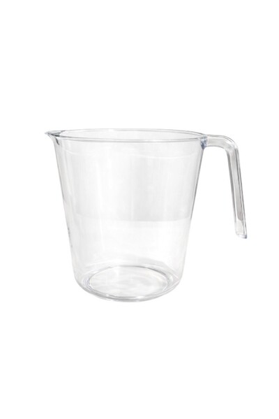 WDA Clear Plastic Measuring Jug with Handle, Durable Kitchen Measuring Cup.2L.
