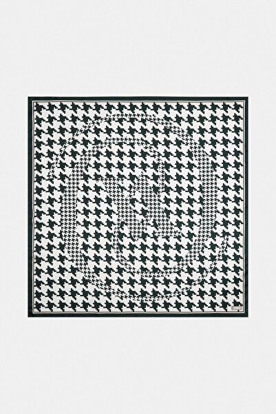 Vakko Twill İpek Eşarp - 27263 - Koyu Zümrüt