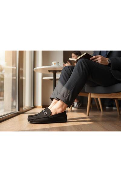 BAYRAMOĞLU KUNDURA BYK MODESA 286 NUBUCK, cu cataramă, pantofi bărbătești ele...