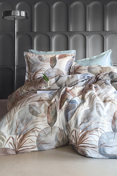 İssimo Home Ashi %60 TENCEL™ Lyocell %40 Pamuk Dijital Saten Nevresim Takımı ...