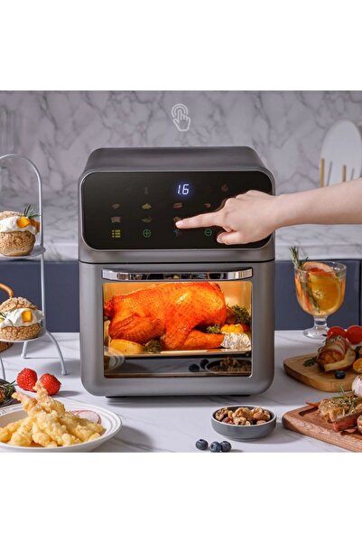 Vivendo Air Fryer Vivendo® 10L Electric Inteligent, Cu Ecran Touch, 1350W, Cu...