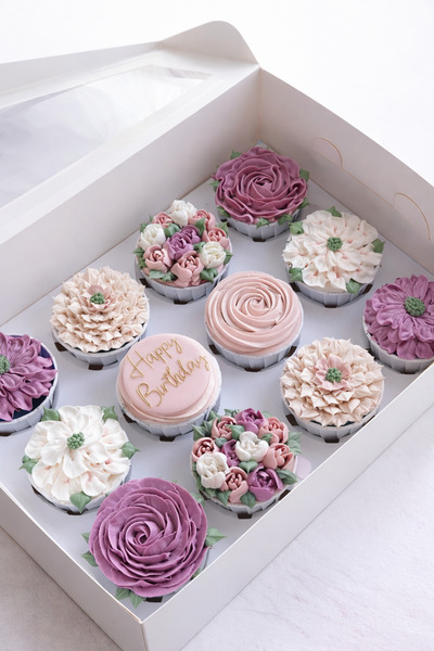 Ege Concept Life 12'li Asetat Pencereli Cupcake Kutusu 31x24x10 cm - Pastacıl...
