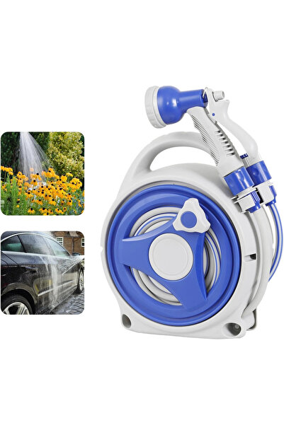 Vivendo Furtun extensibil cu tambur, pistol cu 8 jeturi, sistem de blocare au...