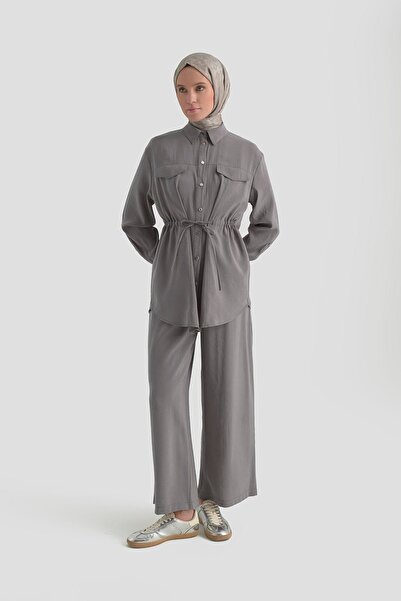 Armine TREND Beli Gathered Detailed Trousers Double Suit 26Yt619