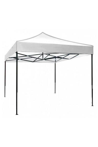 Vivendo Cort de gradina Vivendo, 3x3m, pliabil, impermeabil, cadru metalic alb