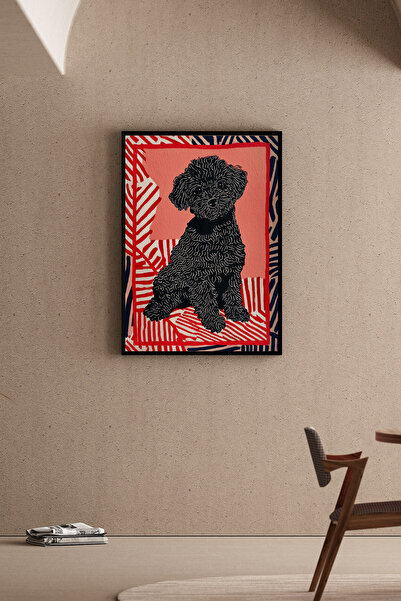 Artiera Κοραλί ζωγραφισμένο στο χέρι σκυλάκι κανίς, δώρο για τη γιορτή της μη...