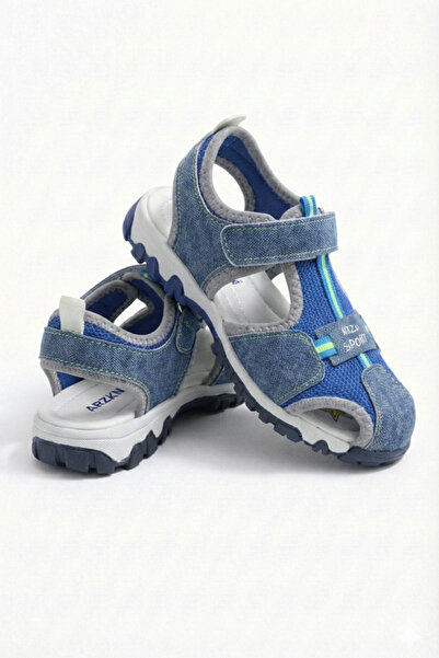 ORELİON Boys' Sports Velcro Sandals Summer Trekking Outdoor Comfortable Non-S...