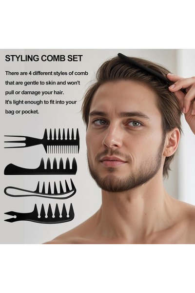 gaman Profesionalni set češljeva za oblikovanje kose - 4 komada