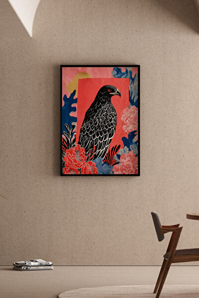 Artiera Εικονογράφηση με το χέρι από κοραλί "Ευγενής Αετός " - Ζωγραφική τοίχ...