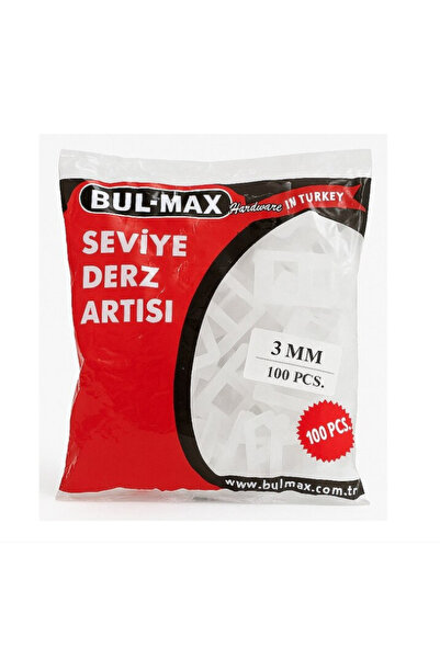 BULMAXX Set 100 bucati distantiere gresie si faianta Bul-Max, 3 mm, sistem ni...