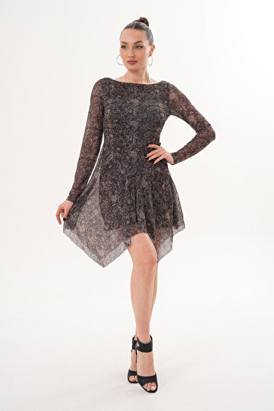 ŞİMAL Rochie de damă din tul cu model 260308 -