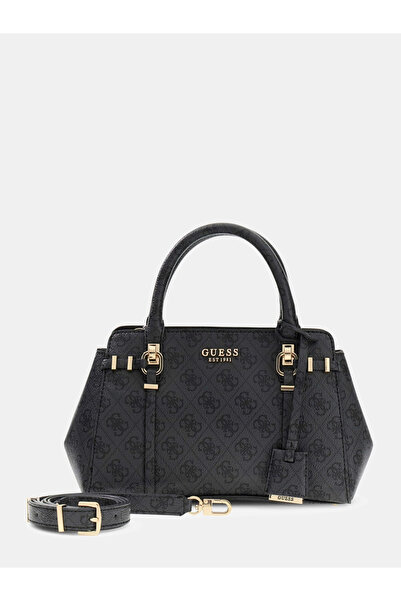 Guess Leona Logo Small Multi-Compartment Women's Anthracite Handbag Hwsg99170...