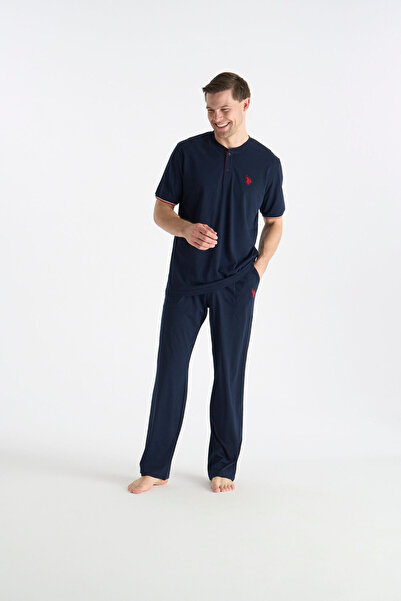 U.S. Polo Assn. Licensed Men's Navy Blue Pajama Set 19029