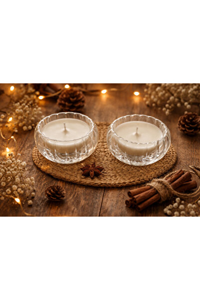 LUEURE STUDIO Pumpkin model dekoratif mum 2 adet