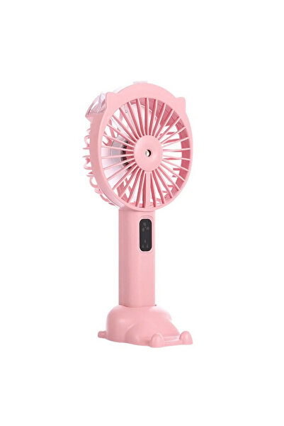 Vivendo Mini desk fan with water spray, 3-in-1, Pink