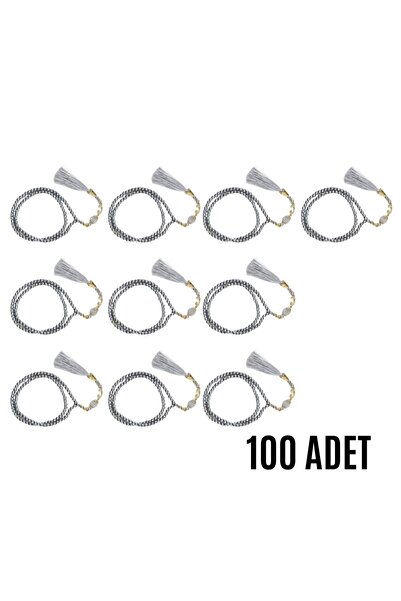 sylar Namaz Tesbihi with Vavli 99 Glass Pearls and Ayet-El Kursi Prayer Card,...