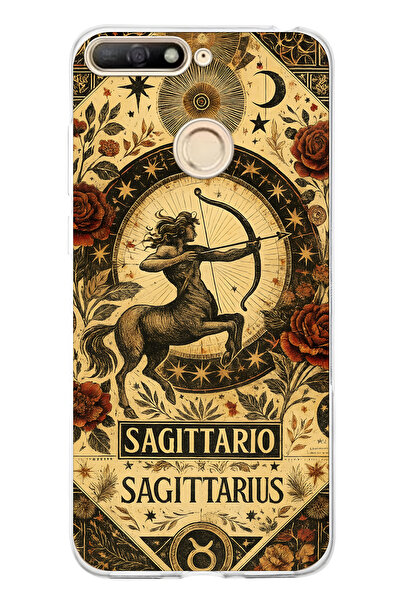 FLAMENKO حافظة هاتف شفافة متوافقة مع هاتف هواوي Y6 2018 بنمط برج القوس