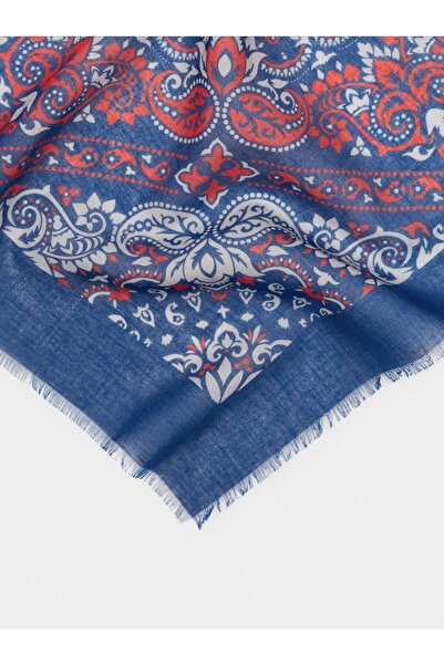 PARFOIS Kadın %100 Pamuklu Kare Desenli Fular