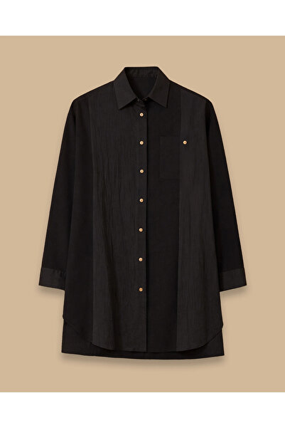 SCL Çift Kumaşlı Düğmeli Tunik