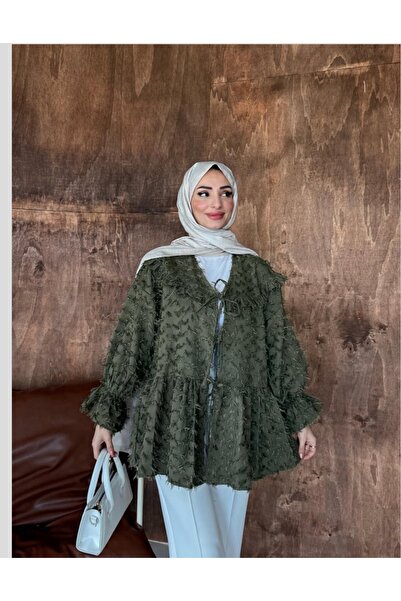 GÜLSEVEN Emma Tunik |   Green Tassel Tunic