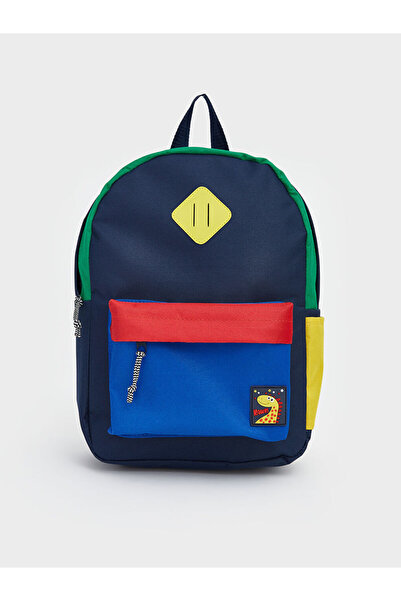 LC Waikiki Rmz Gi̇yi̇m Farkiyla Color Blocked Baby Boy Backpack