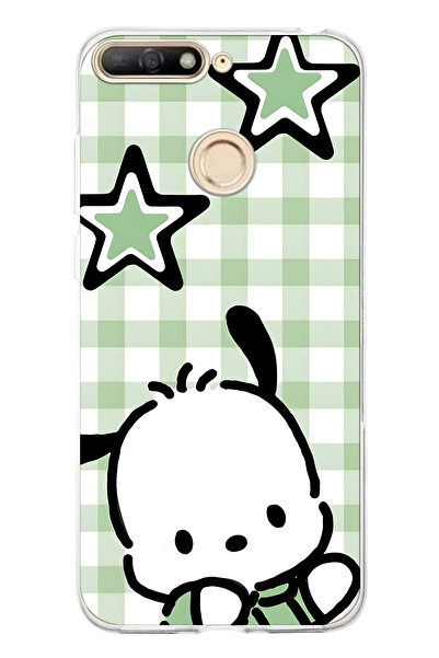 FLAMENKO حافظة هاتف شفافة متوافقة مع هاتف هواوي Y6 2018 بنمط كلب لطيف