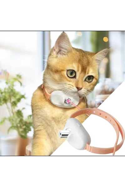 Yıldızhane USB Başlıklı Şarjlı Lazerli Kedi Egzersiz Tasma Oyuncağı İnterakti...