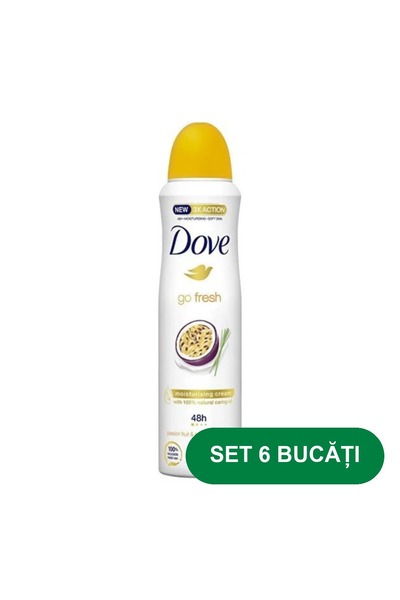 Dove SET 6 PIECES - Go Fresh Passion Antiperspirant Deodorant Spray 200 ml