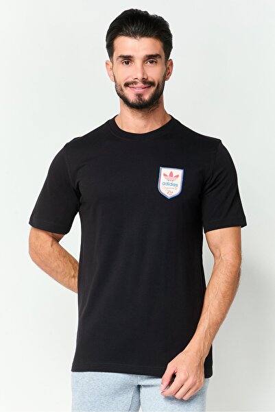 adidas Men Sportswear Fit Short Sleeve Outdoor T-Shirt, Black