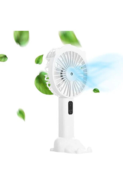 Vivendo Mini desk fan with water spray, 3-in-1 - White