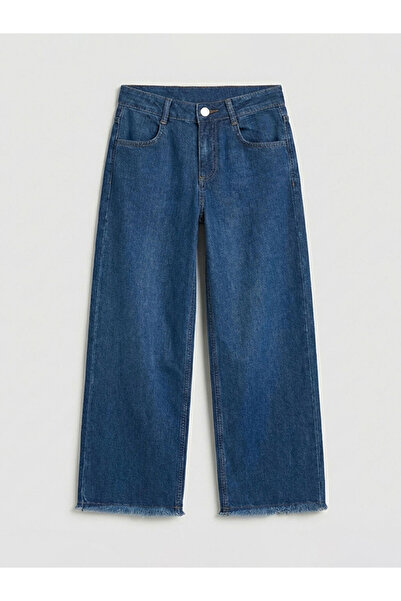 LC Waikiki Pantaloni din denim pentru fete cu picior larg, Sparkly Choices, d...