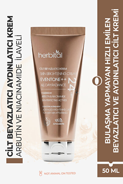 Herbital Cilt Beyazlatıcı, Kararma & Leke Karşıtı Krem | Koltuk Altı, Diz, Di...