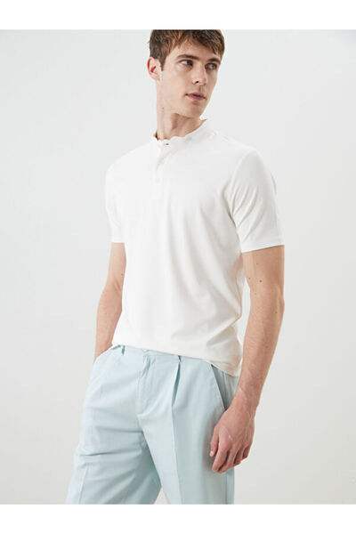 LC Waikiki تي شيرت رجالي ذو ياقة روبا مهيبة من UZG STORE