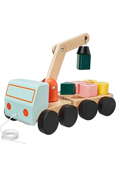 IKEA Uppstå Crane and Wagon Set, Multicolored, 29X15X12 cm