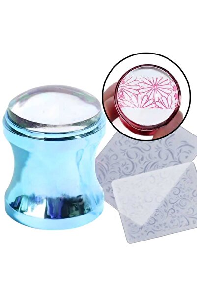 ECLAT TIRNAK DİZAYN BASKI STAMPİNG/STAMPER MAVİ