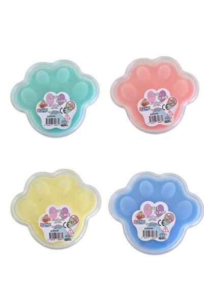 Sino PATİ KUTULU SLİME 140 GR PASTEL 4 ADET