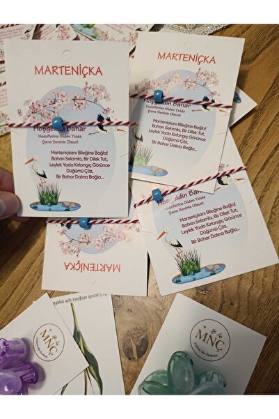 MNCLASSY Marteniçka Bileklik Şans Bereket Bilekliği ve Lotus Toka