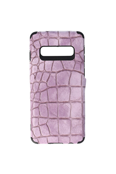 SEP TPU Leather Crocodile Samsung Galaxy S10 Case Pink