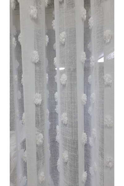 Belvedere Pufy Ponpon Tulle Normal Pile 1X2.5 No Ironing Needed Off-White