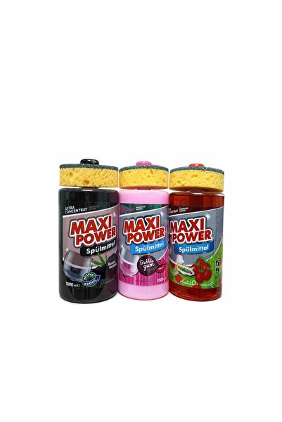 Maxi Power Detergent vase cu burete si pompita 1 litru