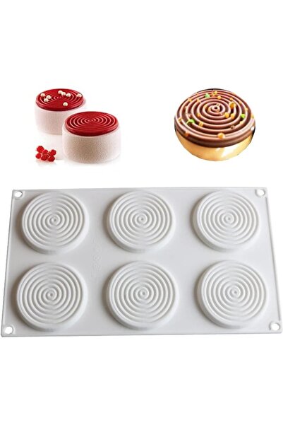 Dharst Spiral silicone mold with 6 cavities