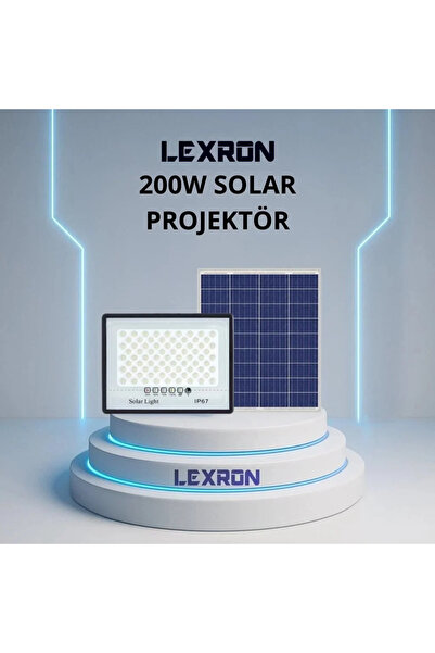 Lexron 200W Solar Projektör