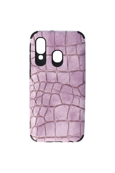 SEP TPU Leather Crocodile Samsung Galaxy A40 case Pink